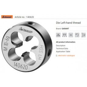 GARANT Die Left-hand thread M8~M16