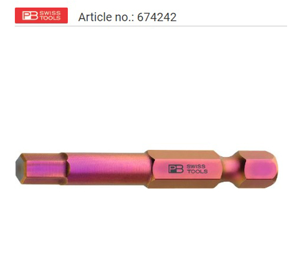 PB SWISS TOOLS HEXAGON BIT SHANK 674242