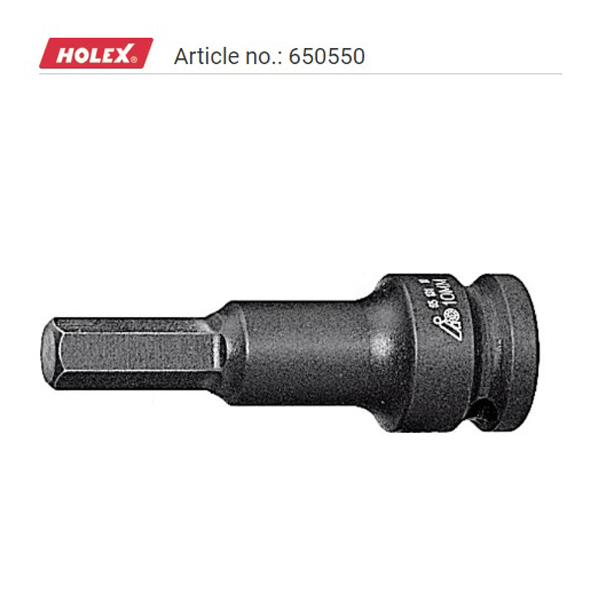 HOLEX IMPACT hexagon screwdriver bit, 3/8 inch