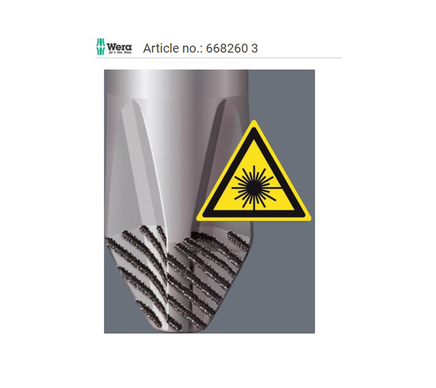 WERA Screwdriver for Phillips, with round steel blade 3 668260