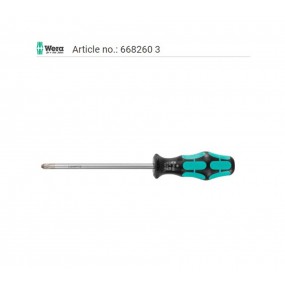 WERA Screwdriver for Phillips, with round steel blade 3 668260