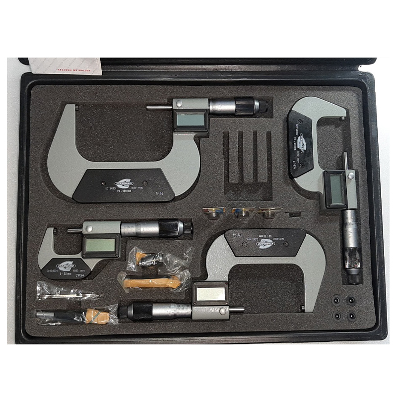 디지털 마이크로미터 세트 0.001