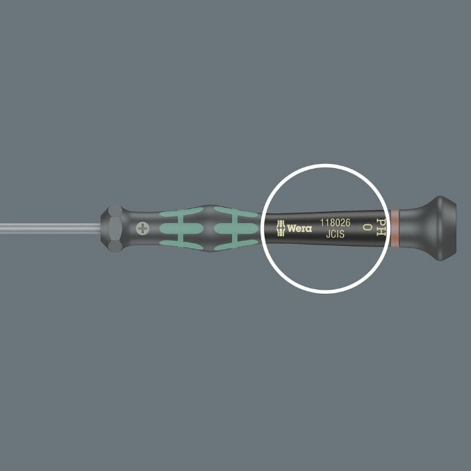 슬롯헤드 크래프트폼 마이크로 3mm용 전자스크류드라이버 (Electronics screwdriver for slot-head Kraftform Micro 3 mm)