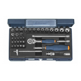 소켓 세트 1/4인치 사각 드라이브 38개입 6 (Socket set 1/4 inch square drive 38 pieces 6)