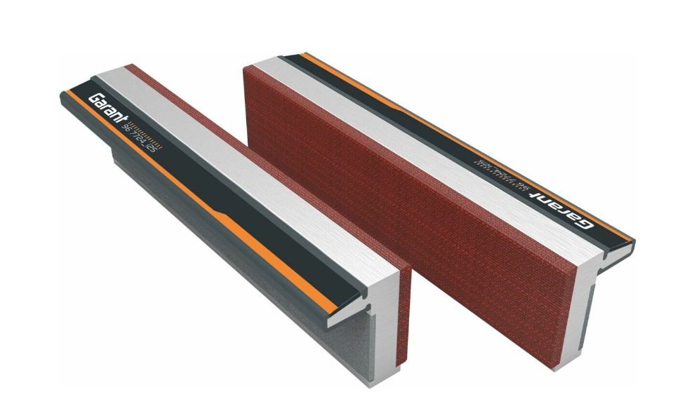 마그네틱 바이스 조스 알루미늄 (Pair of magnetic vice jaws Aluminium / fibre cover, smooth)