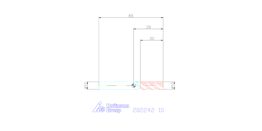 초경합금슬롯드릴 10mm (Solid carbide slot drill 10 mm)