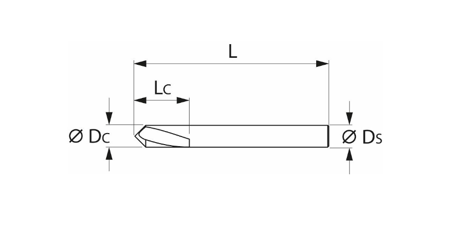 초경합금NC스포팅드릴 90°나선플룻 10mm (Solid carbide NC spotting drill 90° spiral flutes 10 mm)
