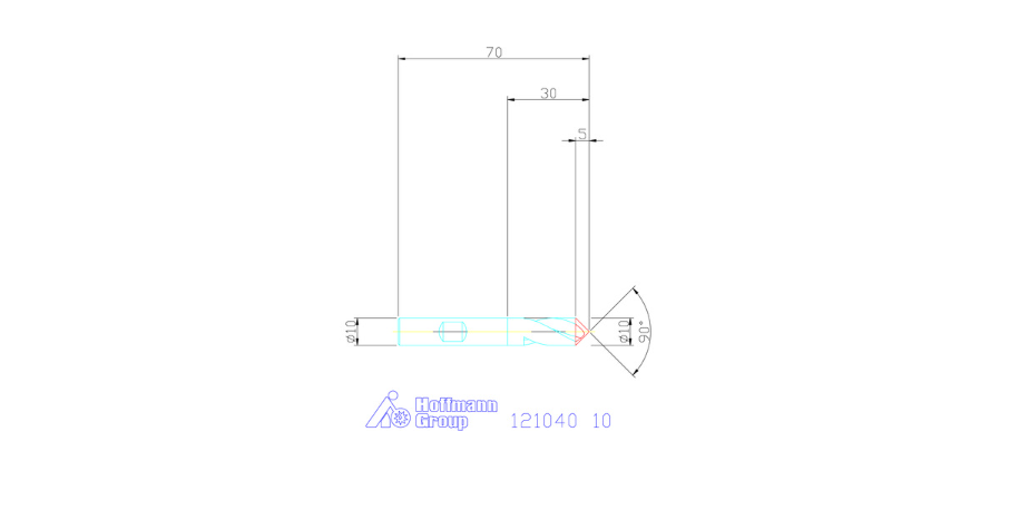 초경합금NC스포팅드릴 90°나선플룻 10mm (Solid carbide NC spotting drill 90° spiral flutes 10 mm)