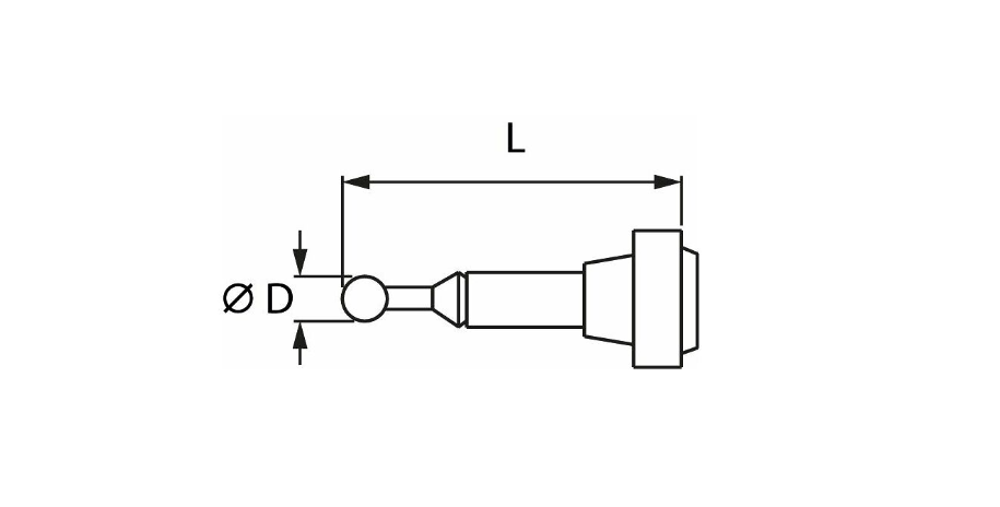 3D엣지 파인더용 접점 4mm (Contact point for 3D edge finder 4 mm)