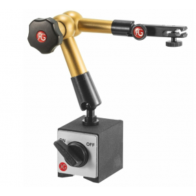 인디케이터 홀더 220mm에 미세 조정이 가능한 유압 자가측정 스탠드 Hydraulic magnetic measuring stand (with base) with mechanical fine adjustment at the indicator holder 220 mm