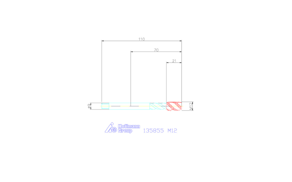 HSS- E 폼 CM12 타이핑 기계 (Machine tap HSS-E Form C M12)