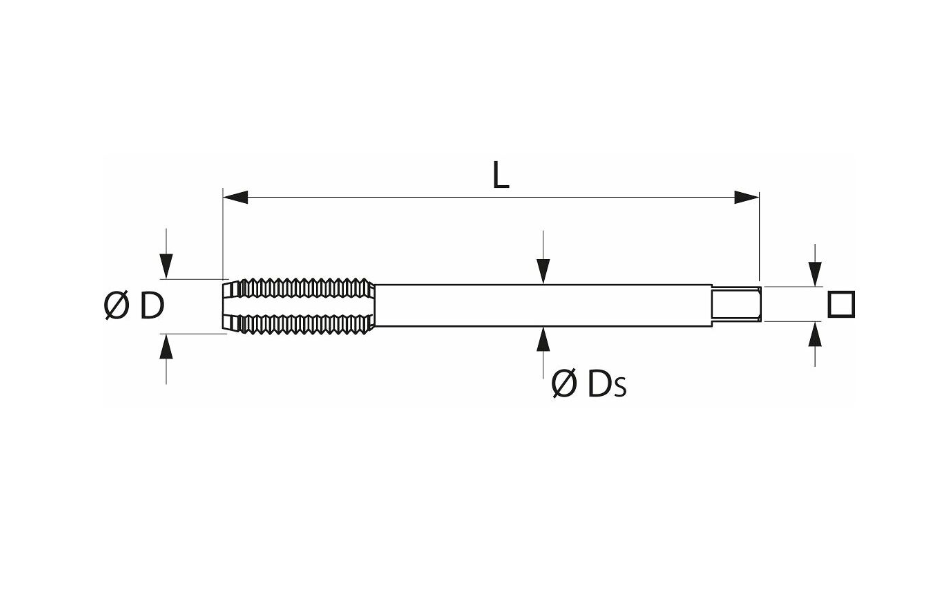 HSS- E 폼 CM14 타이핑 기계 (Machine tap HSS-E Form C M14)