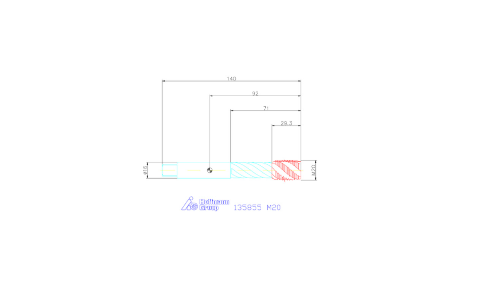 HSS- E 폼 CM20 타이핑 기계 (Machine tap HSS-E Form C M20)