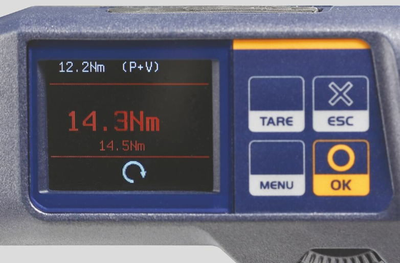 전자 토크/회전 각도 렌치, 플러그인 래칫 포함 (“TWdrive” electronic torque/rotational angle wrench with plug-in ratchet)