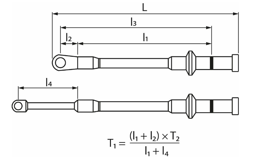 플러그인 헤드 없이 스케일이 없는 토크 렌치 베이스 유닛 (Torque wrench base unit without scale without plug-in head)